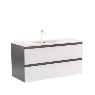 Dulap inferior Vario Forte 100 cu lavoar antracit-alb