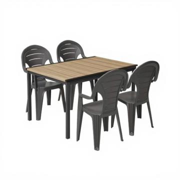 Set de mobilier de gradina Keter Lagos 4 in 1 - frasin-grafi