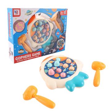 Joc de societate cu ciocane Whack-A-Mole Planet chase arcade