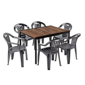 Set de mobilier de gradina Keter Rowen 6 in 1, nuc-grafit
