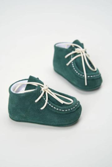 Mocasini piele naturala - verde