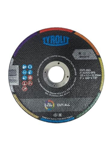 Disc debitare Cut-All 125x1x22,23 - 25 buc/pachet Tyrolit