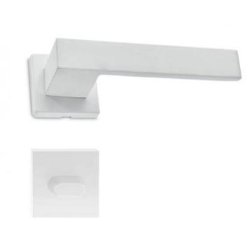 Manere usi Clio ( 1010 ) alb cu rozeta wc de la Manere Usi Srl