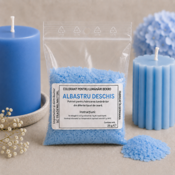 Colorant lumanari Bekro - albastru deschis, 25 g