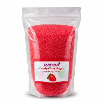 Zahar cu aroma de capsuna pentru vata de zahar, 1kg - Lumea de la Lumea Basmelor International Srl