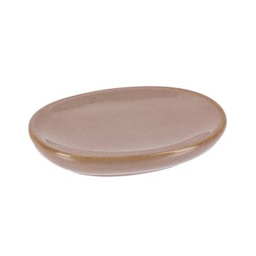 Sapuniera ceramica oval - caramel