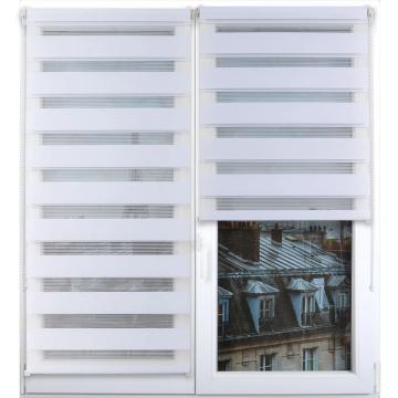Rulou zebra 75x180 cm - alb compozitie polyester | jaluzele de la URBANIX SRL
