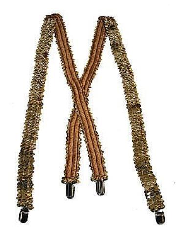 Bretele petrecere glamour - aurii 60820 de la Hobbyplanet Romania