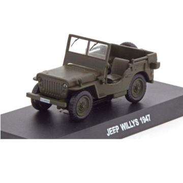 Macheta Jeep Willis 1947 Carabinieri, 1:43 verde olive