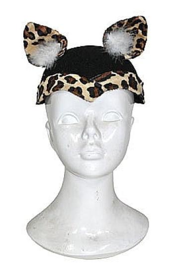 Accesoriu party Coif leopard cu urechi din fetru, plus