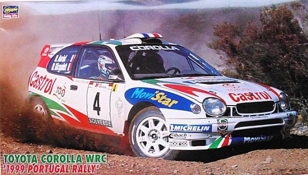Macheta Toyota Corolla WRC raliul Portugaliei, 1:24 Hasegawa de la Hobbyplanet Romania