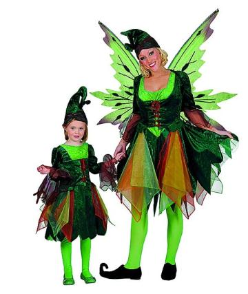 Costum fete petrecere 2 piese - Spiridus - Elf - M 152 de la Hobbyplanet Romania