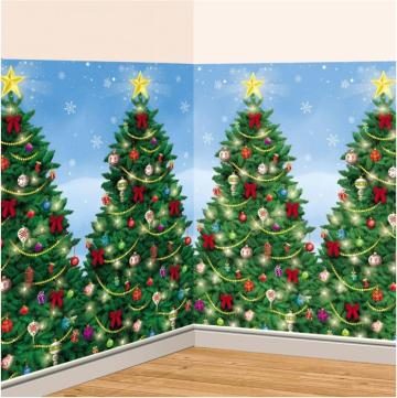 Decor de Perete urias cu Brazi impodobiti, Scena Craciun de la Hobbyplanet Romania