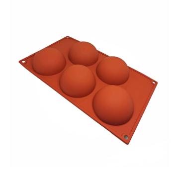 Forma silicon Semicerc, 8 cm, 5 cav. - SilikoMart