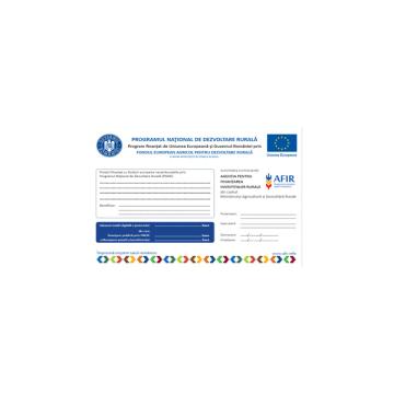 Autocolant PNDR, AFIR, dimensiuni personalizate A6, A5, A4 de la La Print