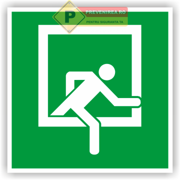 Eticheta iesire de urgenta pentru fereastra