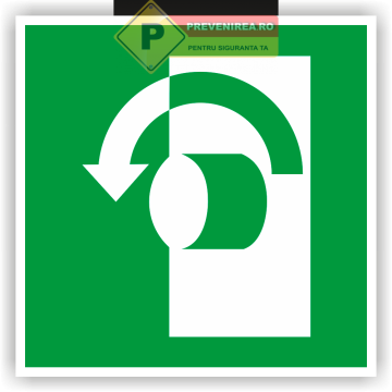 Eticheta ��Iesire pe usa din stanga�� de la Prevenirea Pentru Siguranta Ta G.I. Srl