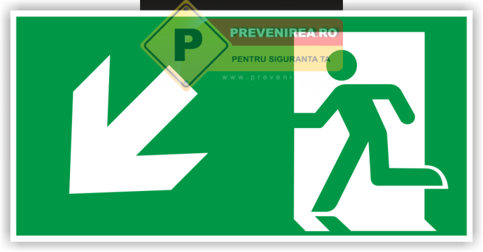 Eticheta vizibila pentru iesirea principala