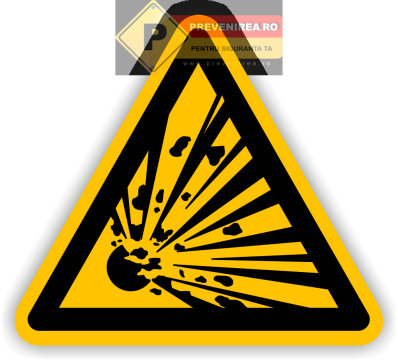 Etichete pericol explozie