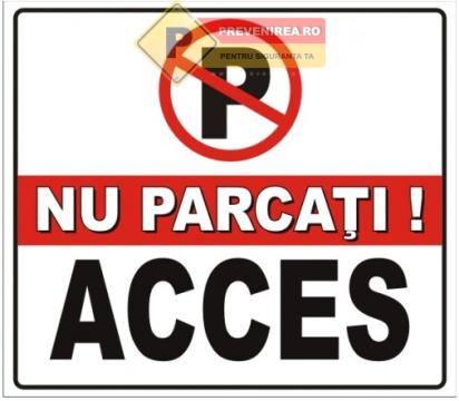 Indicator Nu parcati - Acces interzis