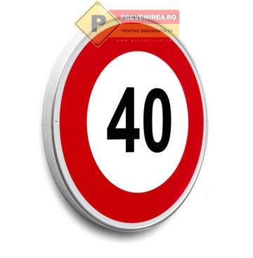 Indicator limita de viteza 40 km/h - semn rutier
