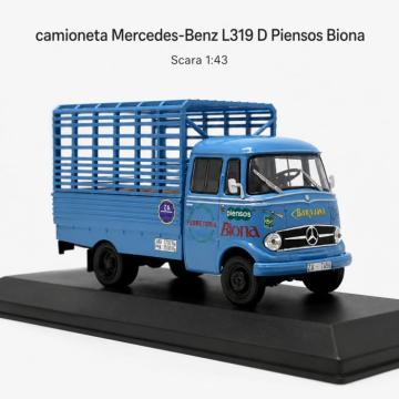 Macheta camioneta Mercedes-Benz L319 D Biona 1963, albastra