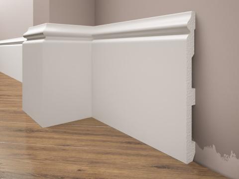 Plinta decorativa alba din LPC 33