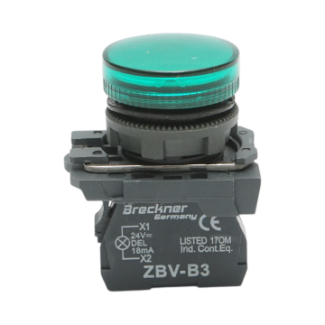 Indicator semnalizare LED alb 24V, 18mA, TB5 Breckner