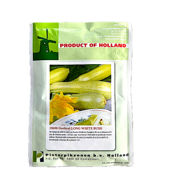 Seminte dovlecel White Bush 25 gr, Holland