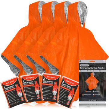 Patura hipotermie aZengear poncho 2 fete argintiu orange