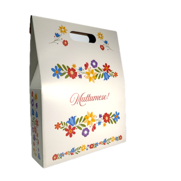 Cutie - sacosa, Multumesc multicolora