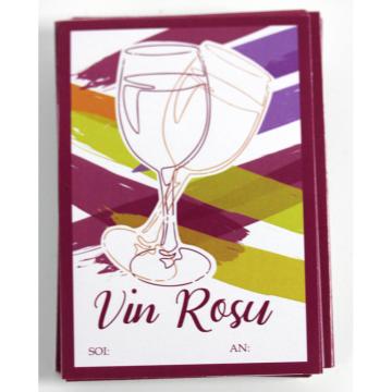 Etichete vin rosu cu 2 pahare (48 bucati)