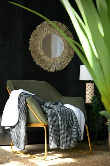 Patura Dookie 130X160 cm, culoare Negru/Alb, 100% poliester de la URBANIX SRL