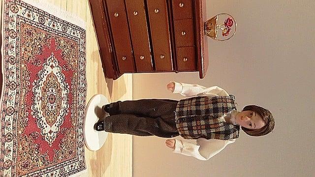 Miniatura Papusa portelan barbat