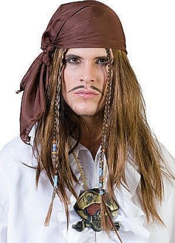 Peruca petrecere pirat cu bandana - 57502 de la Hobbyplanet Romania