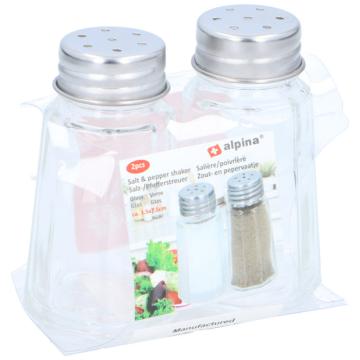 Set 2 bucati solnita si pipernita din sticla de la Powerink Srl