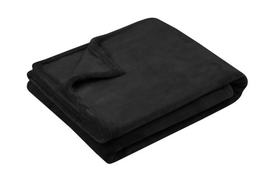 Patura Doudou 130X160 cm, culoare Negru, 100% poliester de la URBANIX SRL