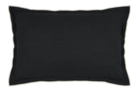 Perna decorativa Helios 40x60 cm, culoare negru, 100% bumbac de la URBANIX SRL
