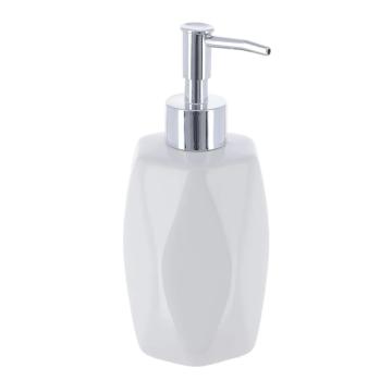 Dispenser sapun ceramica design diamant 330 ml - alb de la URBANIX SRL