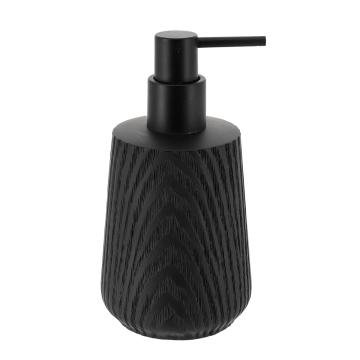 Dispenser sapun polirasina 350ml design lemn - negru