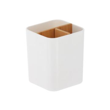 Organizator x3 bamboo 9x9x11 cm - alb de la URBANIX SRL