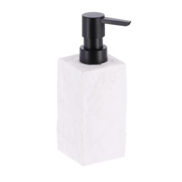 Dispenser sapun polirasina design piatra 260 ml - alb de la URBANIX SRL