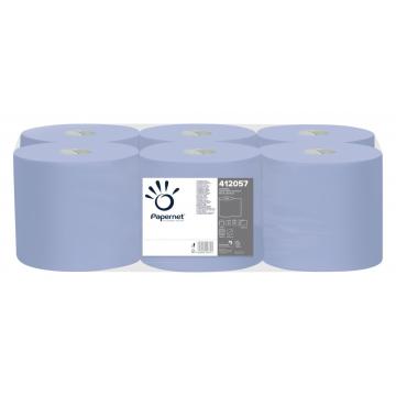 Rola prosop albastru, autocut, portionat, in 2 straturi