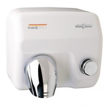 Uscator de maini actionare cu buton, Saniflow Mediclinics de la Sanito Distribution Srl
