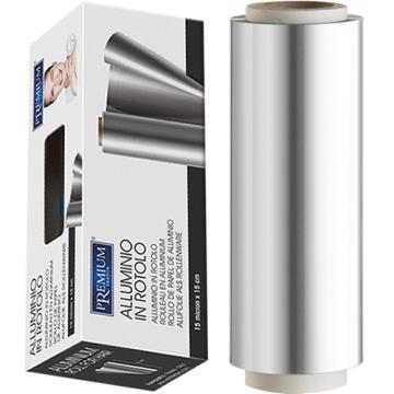 Folie aluminiu vopsit suvite 15cm x 100metri - Premium