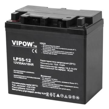 Acumulator gel plumb Vipow 12V, 55Ah