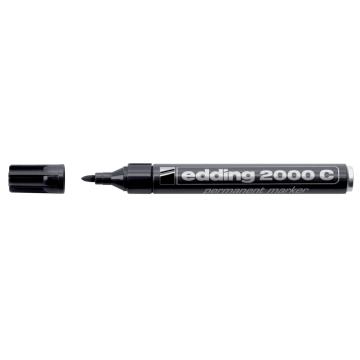 Marker permanent Edding 2000C, corp metalic, varf rotund de la Sanito Distribution Srl