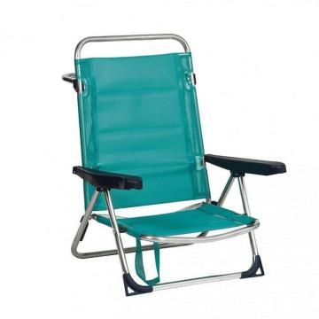 Scaun pliabil plaja premium, structura aluminiu, turcoaz de la Comfort Garden Solutions Srl